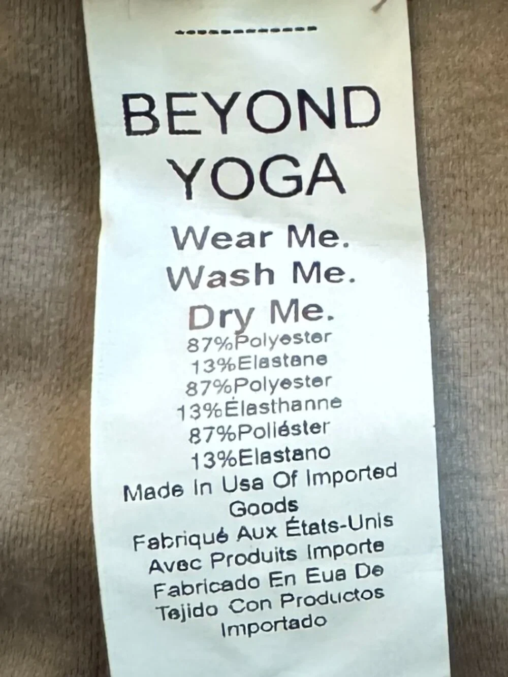 Beyond Yoga LuxeFleece Classic Men’s Jogger XL Mushroom Taupe
